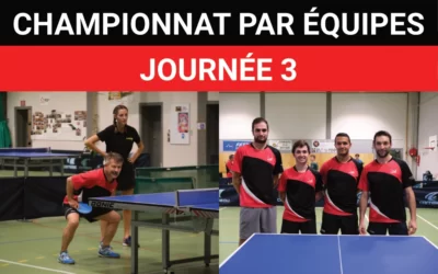 Résultats championnat week-end J3